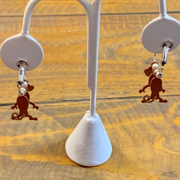 3/$20 Monkey Hoop Dangle Swing Earrings - Picture 5 of 7